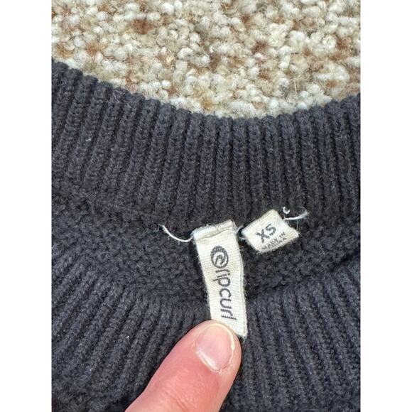Rip Curl Black Sweater, Long,  size XS, Cotton - Picture 6 of 8